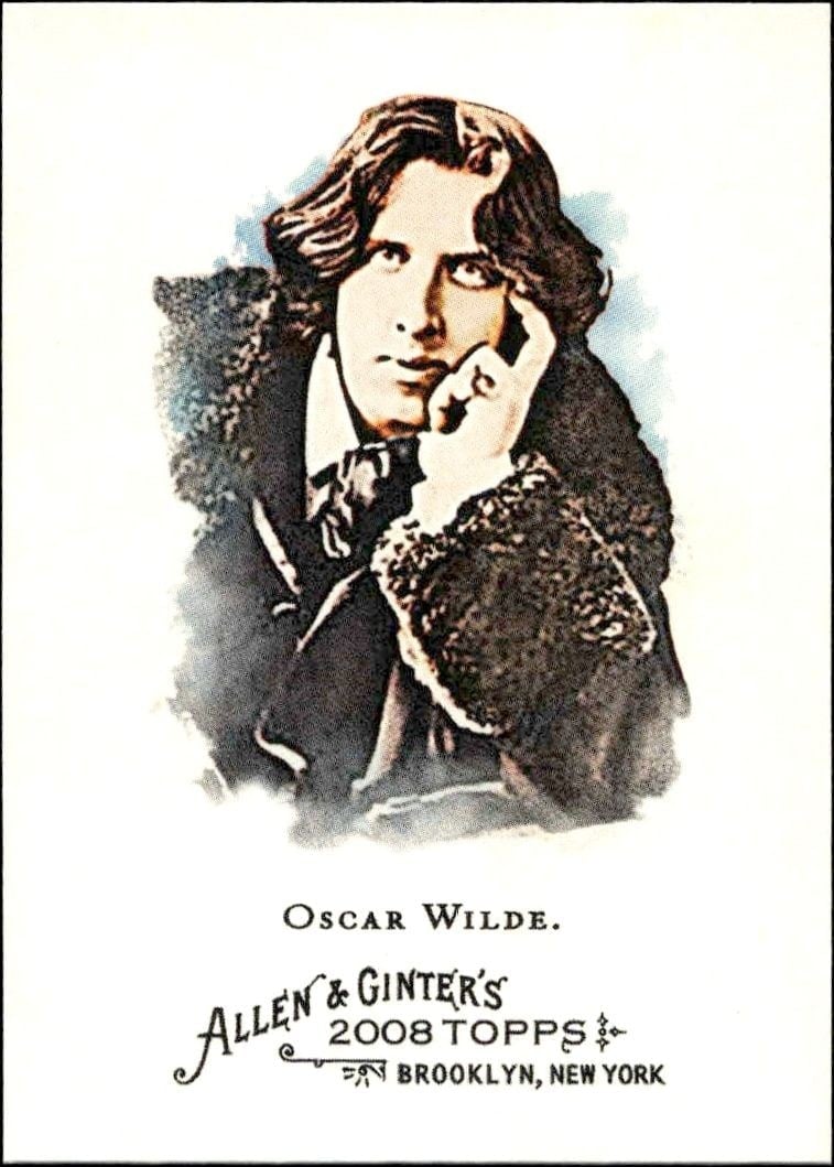 Oscar Wilde 2008 Topps Allen & Ginter #276 Baseball Trading Card - Front 2008 Topps Allen & Ginter Oscar Wilde #276 baseball trading card front