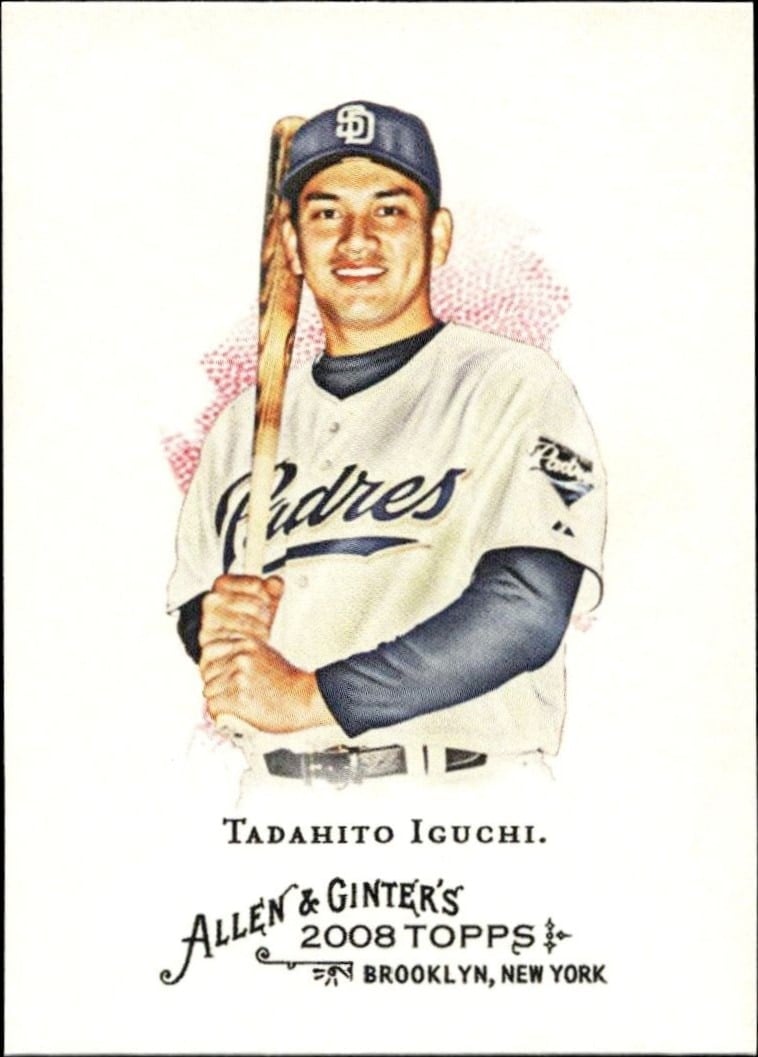 Tadahito Iguchi 2008 Topps Allen & Ginter #73 Baseball Trading Card - Front 2008 Topps Allen & Ginter Tadahito Iguchi #73 baseball trading card front