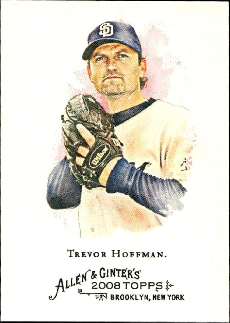 Trevor Hoffman 2008 Topps Allen & Ginter #114 Baseball Trading Card - Front 2008 Topps Allen & Ginter Trevor Hoffman #114 baseball trading card front