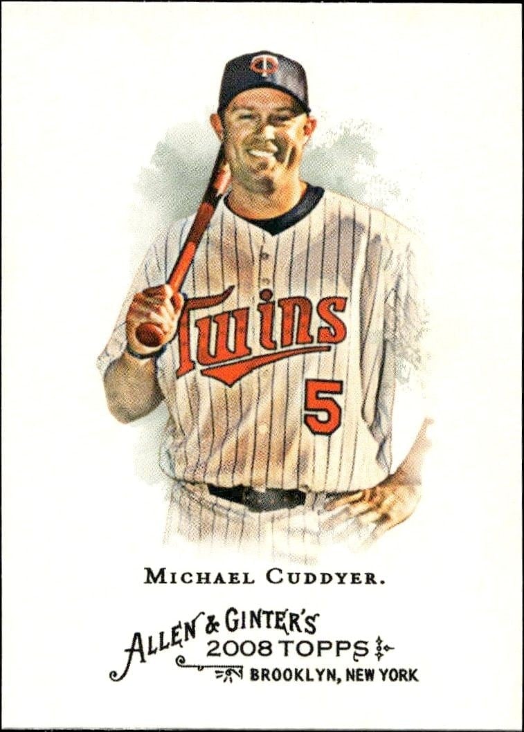 Michael Cuddyer 2008 Topps Allen & Ginter #11 Baseball Trading Card - Front 2008 Topps Allen & Ginter Michael Cuddyer #11 baseball trading card front