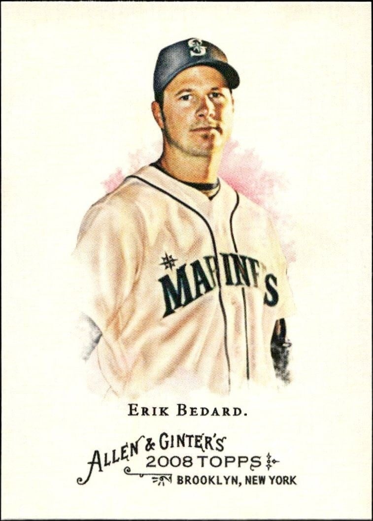 2008 Topps Allen & Ginter Erik Bedard #220 trading card