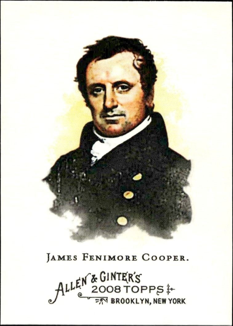 2008 Topps Allen & Ginter James Fenimore Cooper #147 trading card