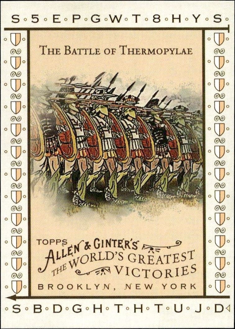 2008 Topps Allen & Ginter The Battle Of Thermopylae #WGV16 trading card