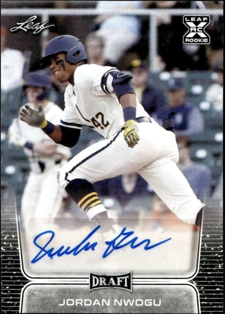 2020 Leaf Draft Jordan Nwogu #SA-JN1 trading card