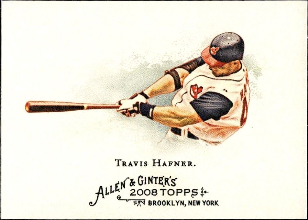 2008 Topps Allen & Ginter Travis Hafner #75 trading card