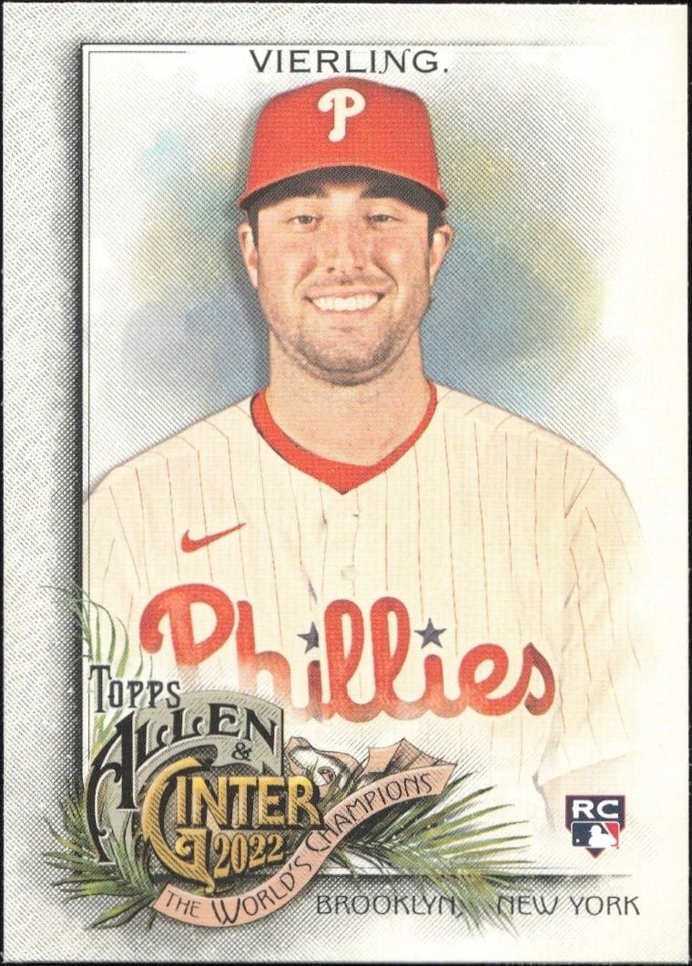 Matt Vierling 2022 Topps Allen & Ginter #168 Baseball Trading Card - Front 2022 Topps Allen & Ginter Matt Vierling #168 baseball trading card front