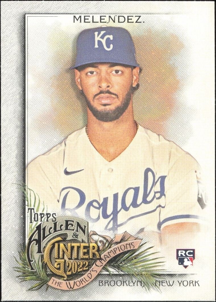 MJ Melendez 2022 Topps Allen & Ginter #289 Baseball Trading Card - Front 2022 Topps Allen & Ginter MJ Melendez #289 baseball trading card front