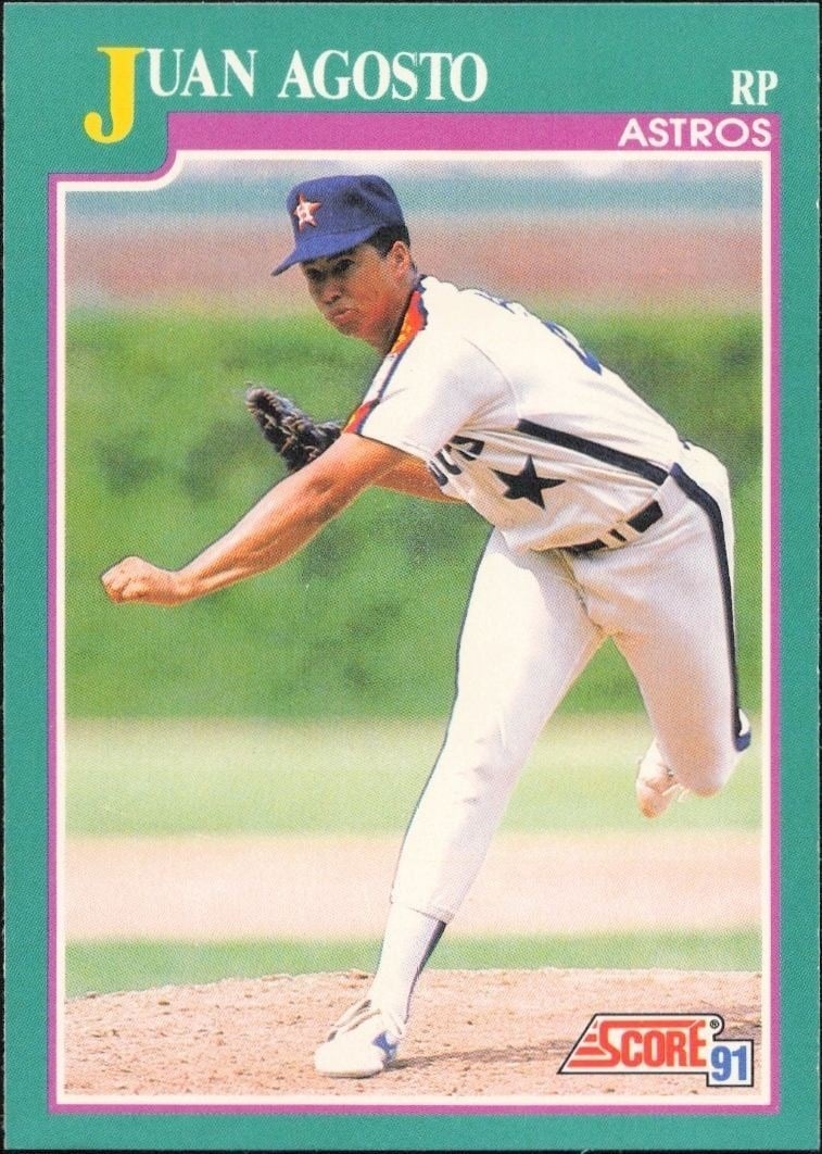 1991 Score Juan Agosto #591 trading card