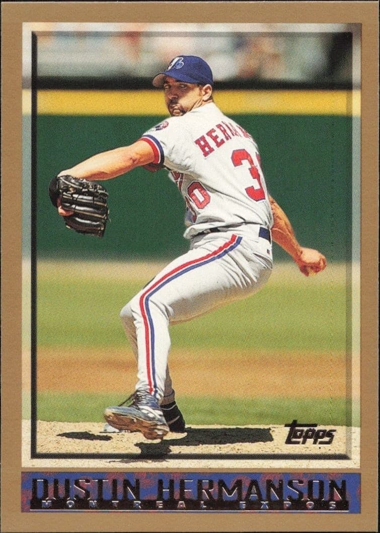 1998 Topps Dustin Hermanson #421 trading card