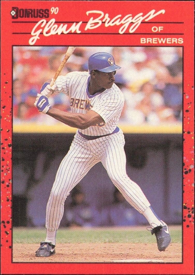 1990 Donruss Glenn Braggs #264 trading card