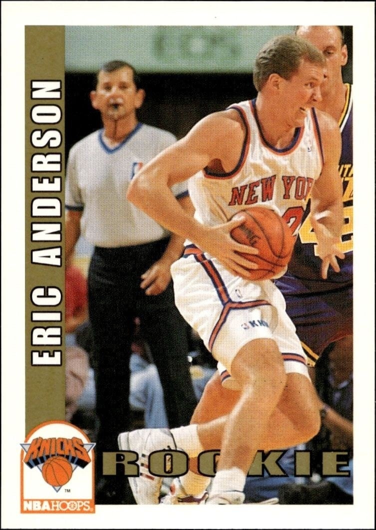 Eric Anderson 1992-93 Skybox NBA Hoops Series 2 #432 Basketball Trading Card - Front 1992-93 Skybox NBA Hoops Series 2 Eric Anderson #432 basketball trading card front