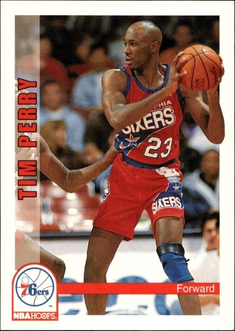 1992-93 Skybox NBA Hoops Series 2 Tim Perry #448 trading card