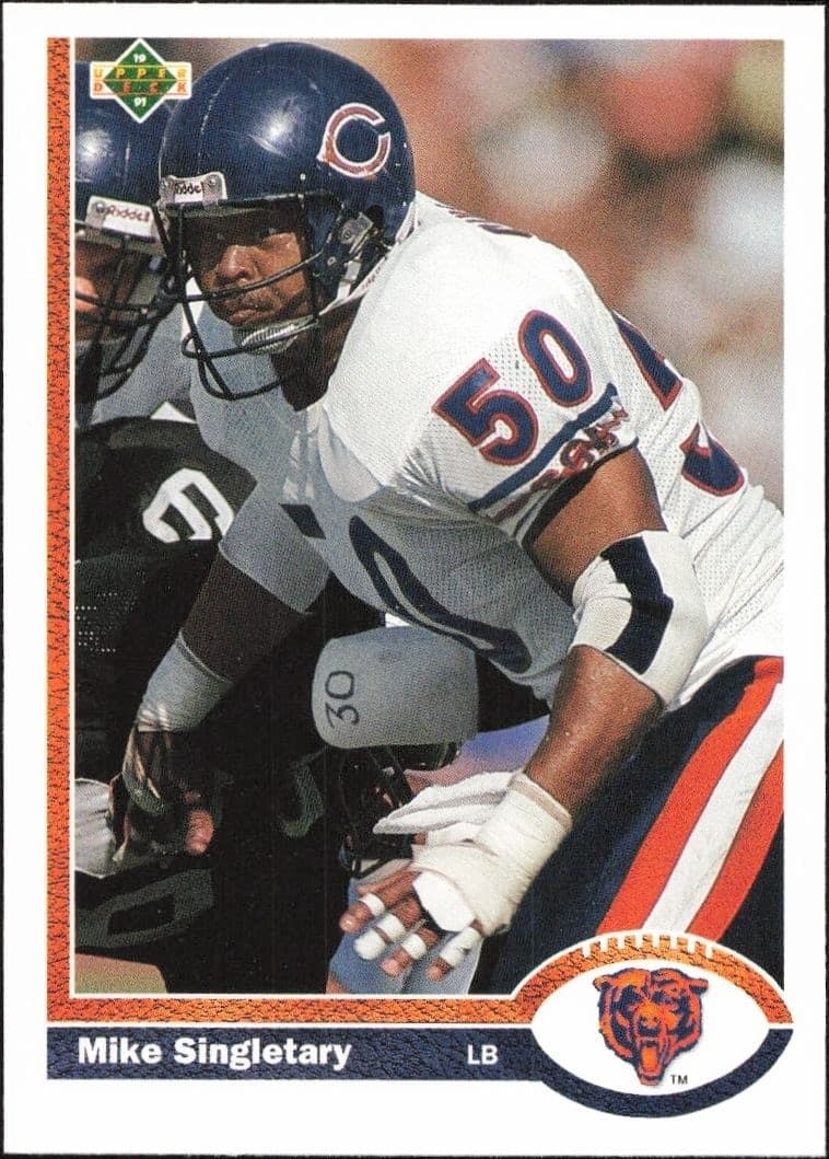 1991 Upper-Deck Mike Singletary #229 trading card