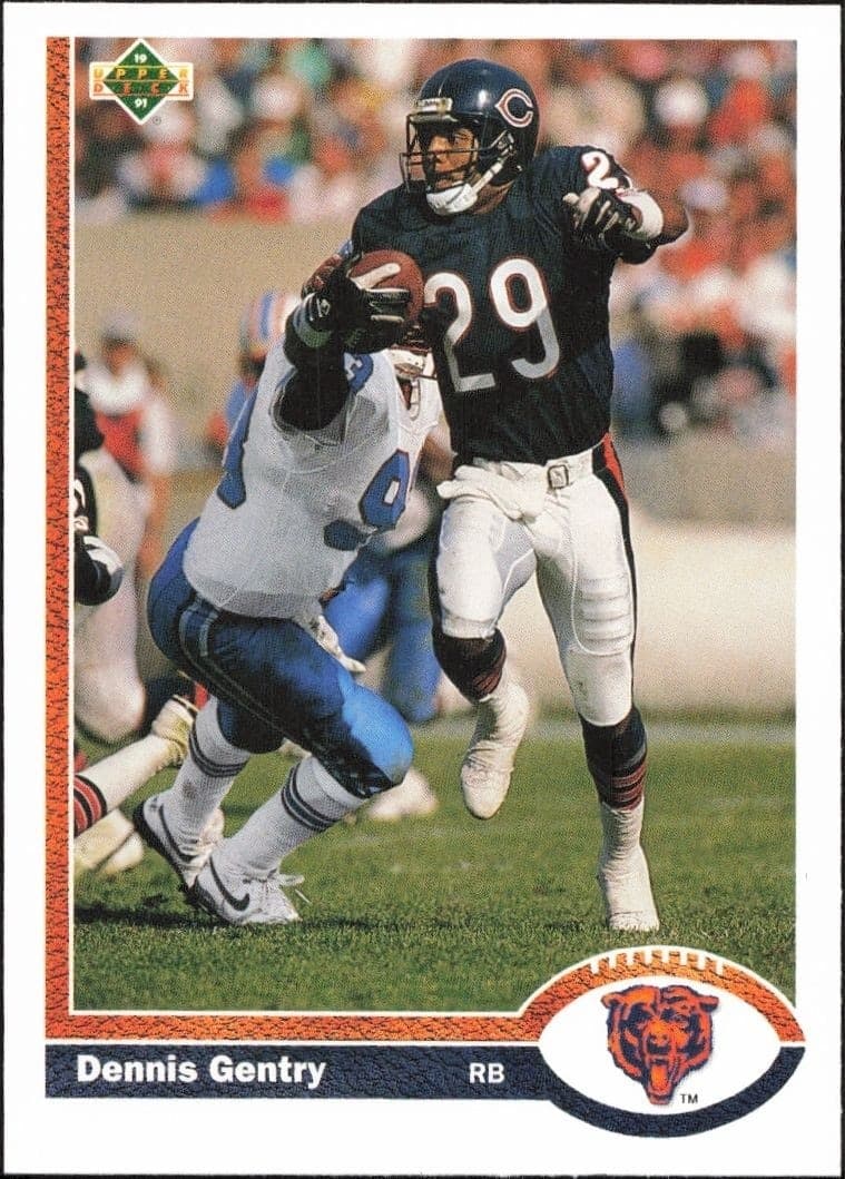 1991 Upper-Deck Dennis Gentry #227 trading card