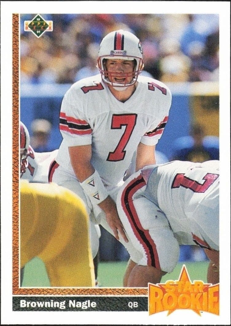 1991 Upper-Deck Browning Nagle #11 trading card