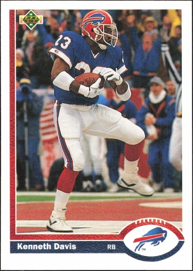 1991 Upper-Deck Kenneth Davis #192 trading card