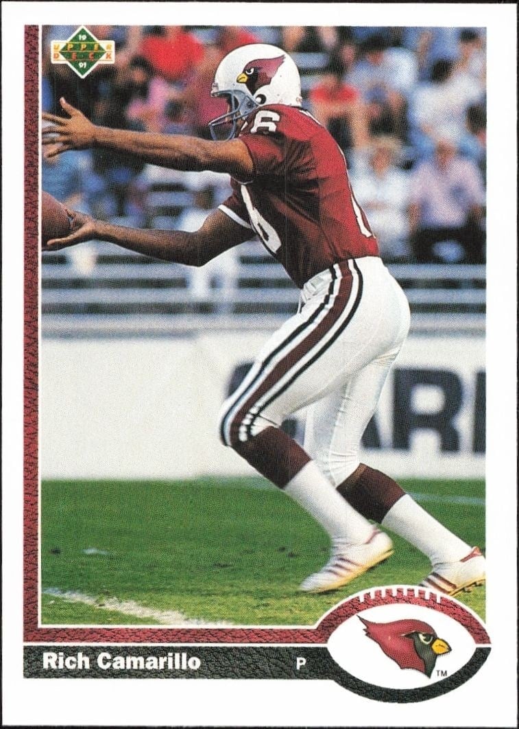 Rich Camarillo 1991 Upper Deck #205 Football Trading Card - Front 1991 Upper Deck Rich Camarillo #205 football trading card front