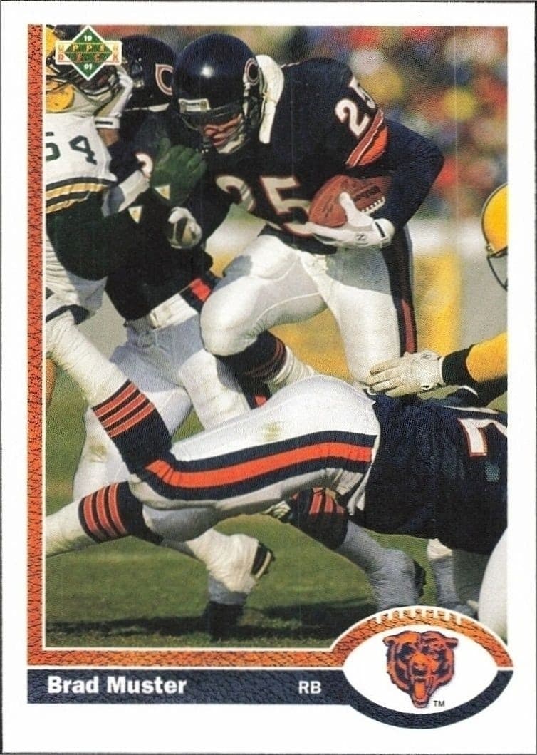 1991 Upper-Deck Brad Muster #208 trading card