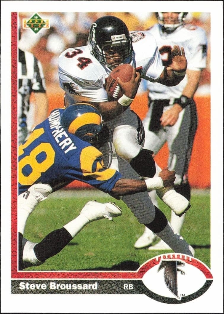 1991 Upper-Deck Steve Broussard #171 trading card