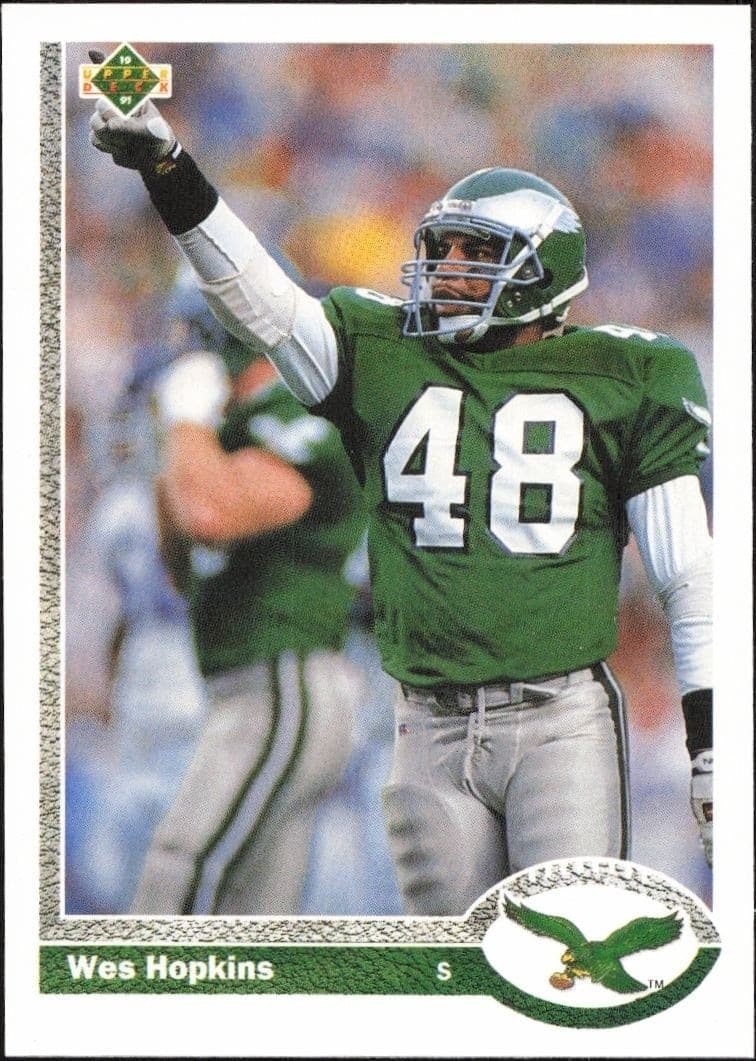 1991 Upper-Deck Wes Hopkins #106 trading card