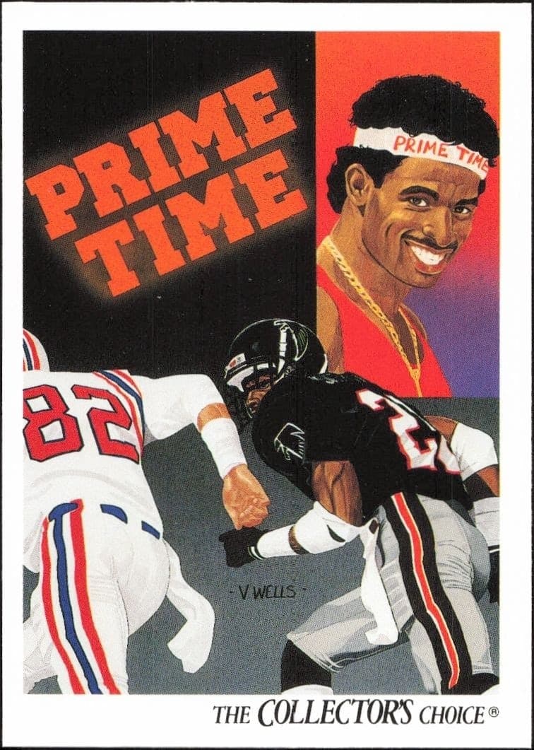 1991 Upper-Deck Deion Sanders #85 trading card