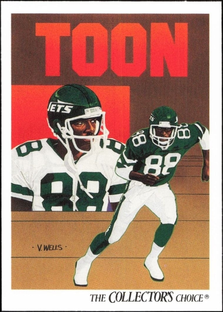 Al Toon 1991 Upper Deck #88 Football Trading Card - Front 1991 Upper Deck Al Toon #88 football trading card front