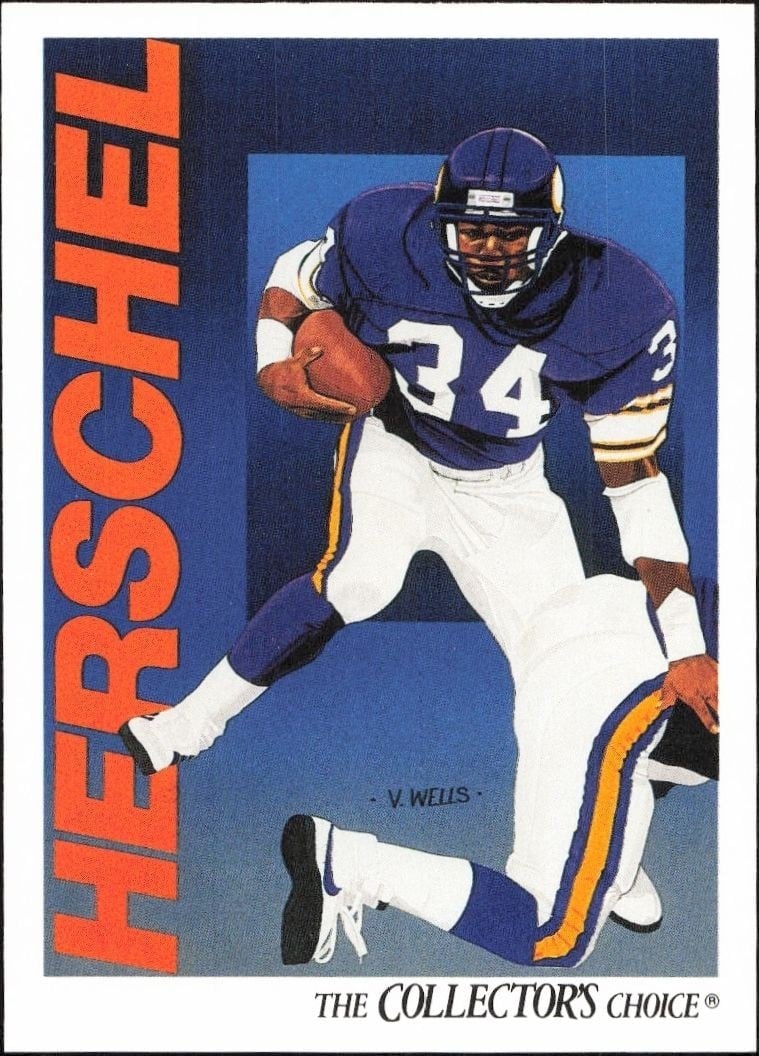 Herschel Walker 1991 Upper Deck #99 Football Trading Card - Front 1991 Upper Deck Herschel Walker #99 football trading card front