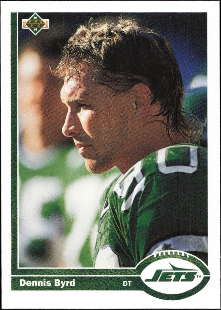 1991 Upper-Deck Dennis Byrd #46 trading card