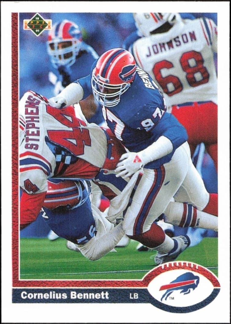1991 Upper-Deck Cornelius Bennett #41 trading card