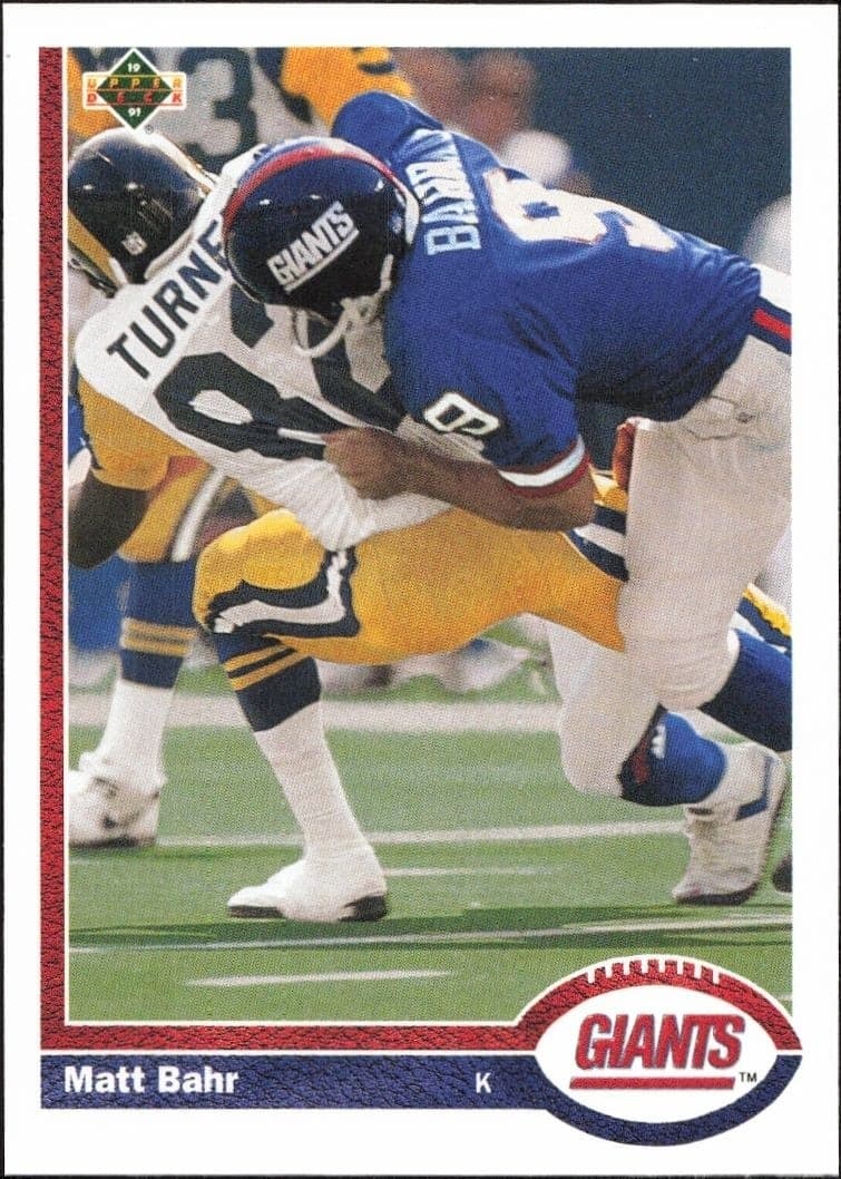 1991 Upper-Deck Matt Bahr #502 trading card