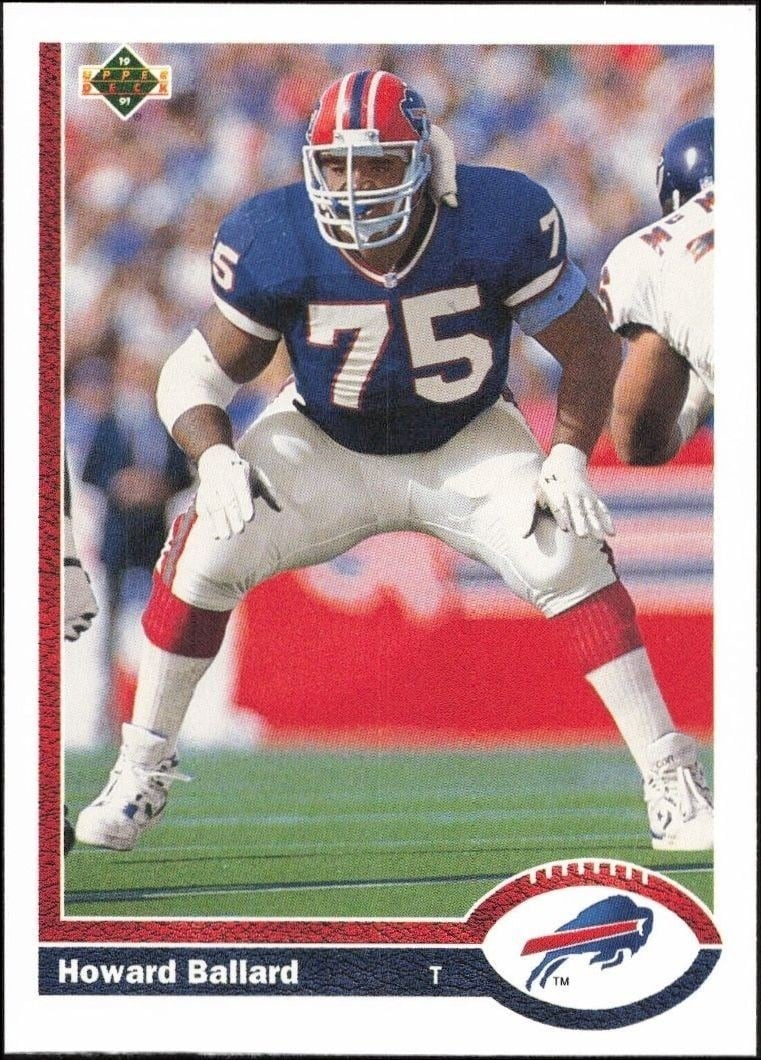 Howard Ballard 1991 Upper Deck #506 Football Trading Card - Front 1991 Upper Deck Howard Ballard #506 football trading card front
