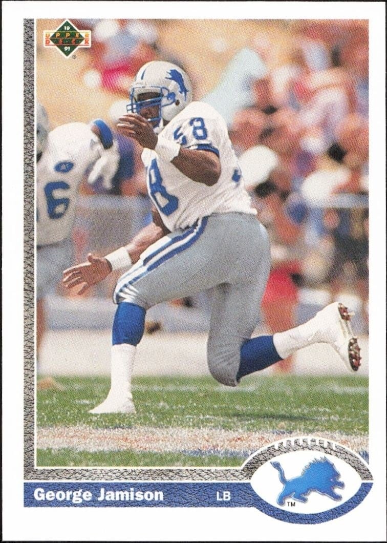 George Jamison 1991 Upper Deck #515 Football Trading Card - Front 1991 Upper Deck George Jamison #515 football trading card front
