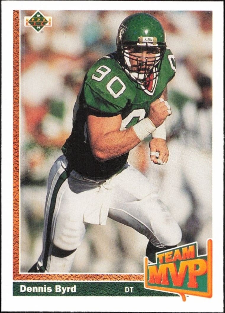 1991 Upper-Deck Dennis Byrd #470 trading card