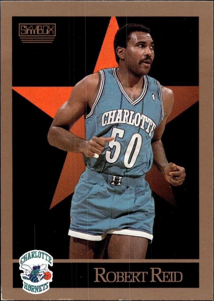 Robert Reid 1990-91 Skybox #33 Basketball Trading Card - Front 1990-91 Skybox Robert Reid #33 basketball trading card front