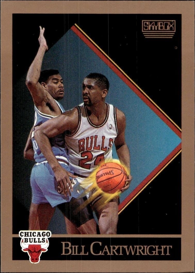 Bill Cartwright 1990-91 Skybox #38 Basketball Trading Card - Front 1990-91 Skybox Bill Cartwright #38 basketball trading card front