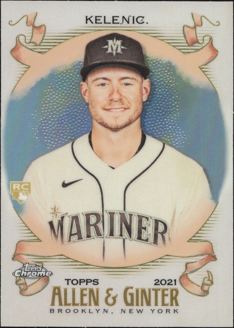Jarred Kelenic 2021 Topps Allen & Ginter Chrome #252 Baseball Trading Card - Front 2021 Topps Allen & Ginter Chrome Jarred Kelenic #252 baseball trading card front