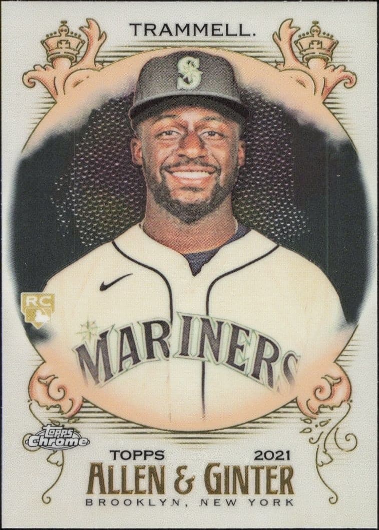 2021 Topps Allen & Ginter Chrome Taylor Trammell #196 trading card