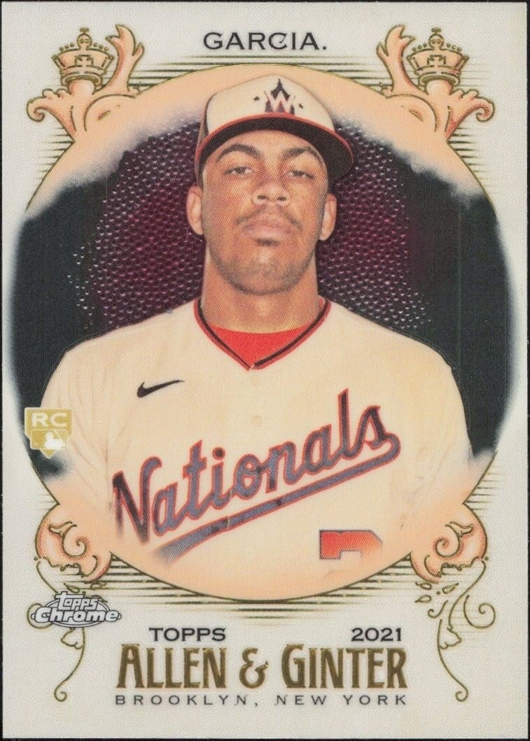 Luis Garcia 2021 Topps Allen & Ginter Chrome #76 Baseball Trading Card - Front 2021 Topps Allen & Ginter Chrome Luis Garcia #76 baseball trading card front