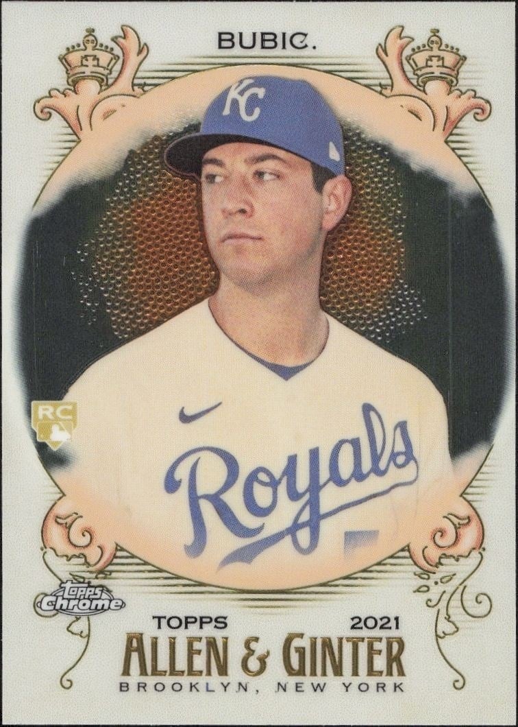 2021 Topps Allen & Ginter Chrome Kris Bubic #135 trading card