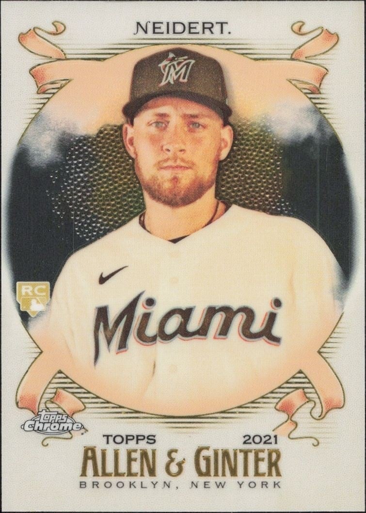Nick Neidert 2021 Topps Allen & Ginter Chrome #300 Baseball Trading Card - Front 2021 Topps Allen & Ginter Chrome Nick Neidert #300 baseball trading card front