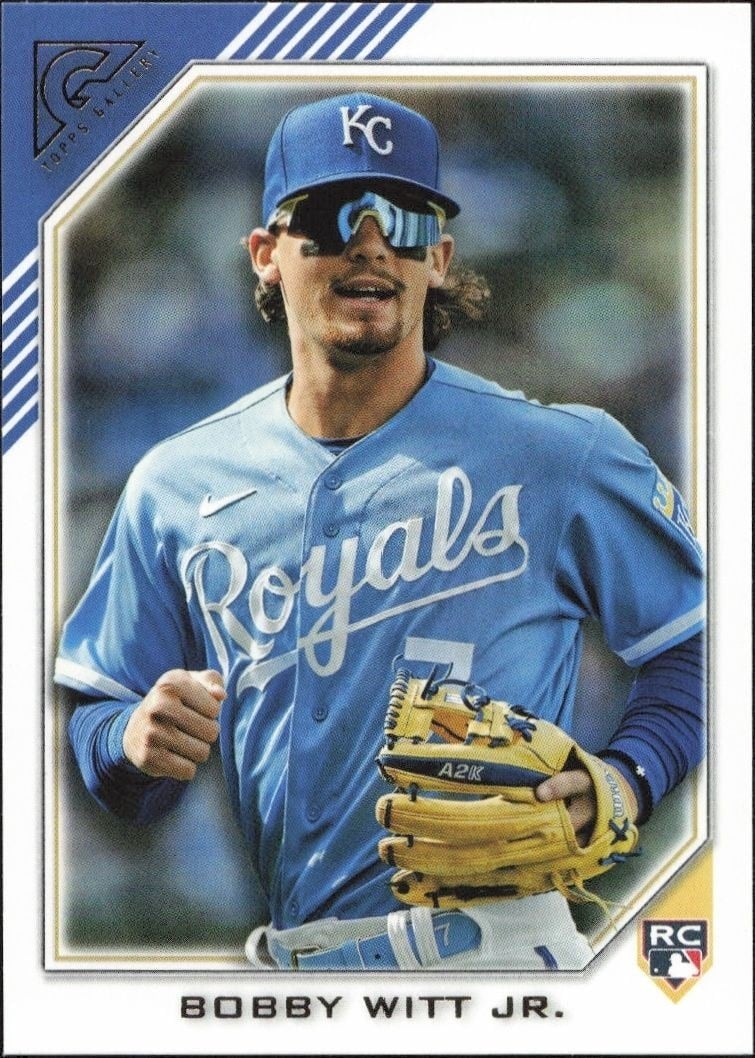 Bobby Witt Jr. 2022 Topps Gallery #200 Baseball Trading Card - Front 2022 Topps Gallery Bobby Witt Jr. #200 baseball trading card front