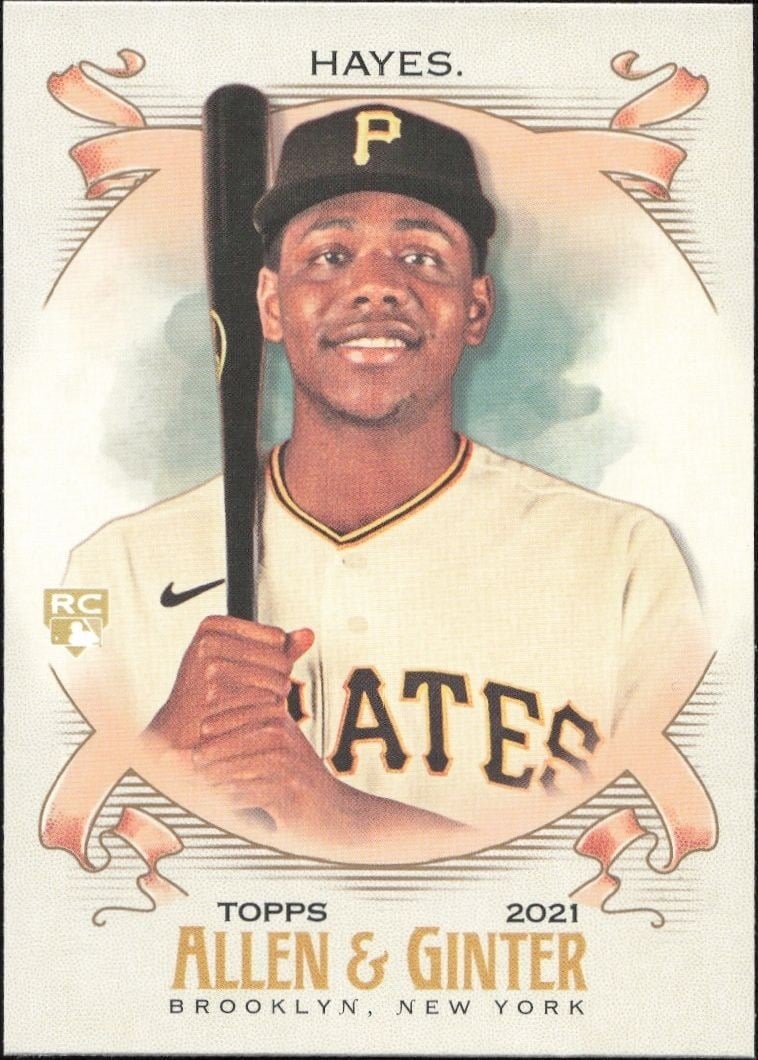 Ke'Bryan Hayes 2021 Topps Allen & Ginter #39 Baseball Trading Card - Front 2021 Topps Allen & Ginter Ke'Bryan Hayes #39 baseball trading card front