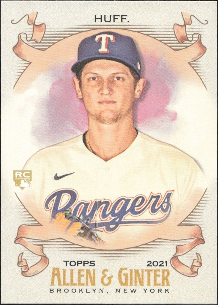 Sam Huff 2021 Topps Allen & Ginter #71 Baseball Trading Card - Front 2021 Topps Allen & Ginter Sam Huff #71 baseball trading card front