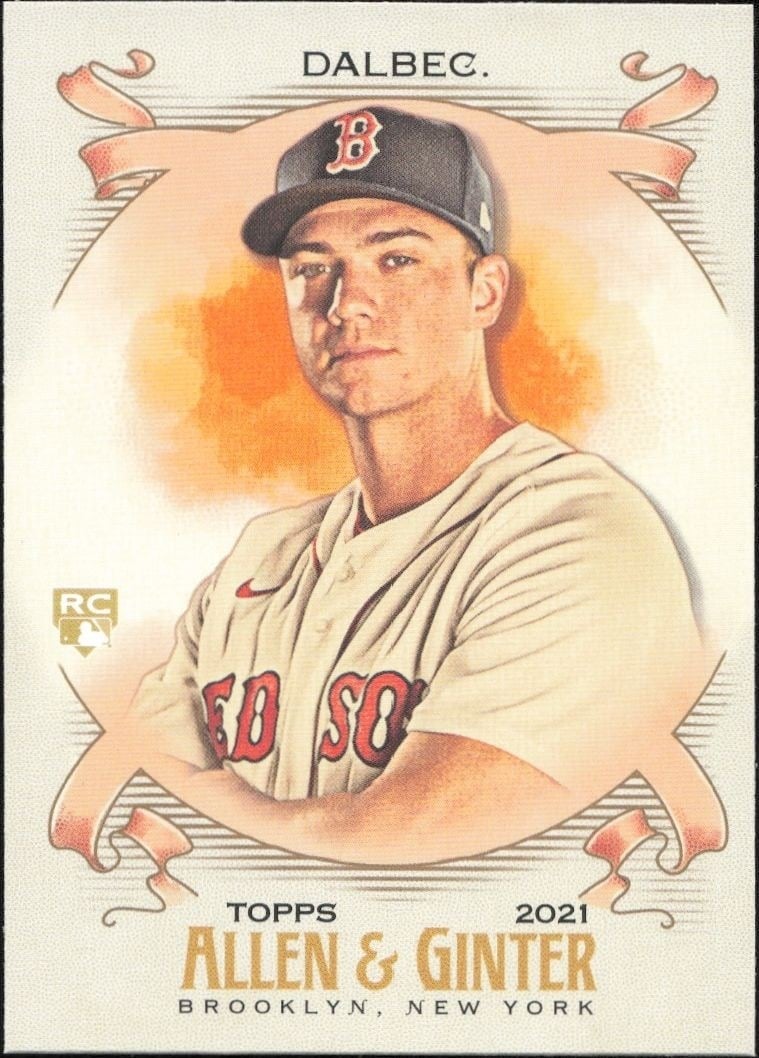 Bobby Dalbec 2021 Topps Allen & Ginter #121 Baseball Trading Card - Front 2021 Topps Allen & Ginter Bobby Dalbec #121 baseball trading card front