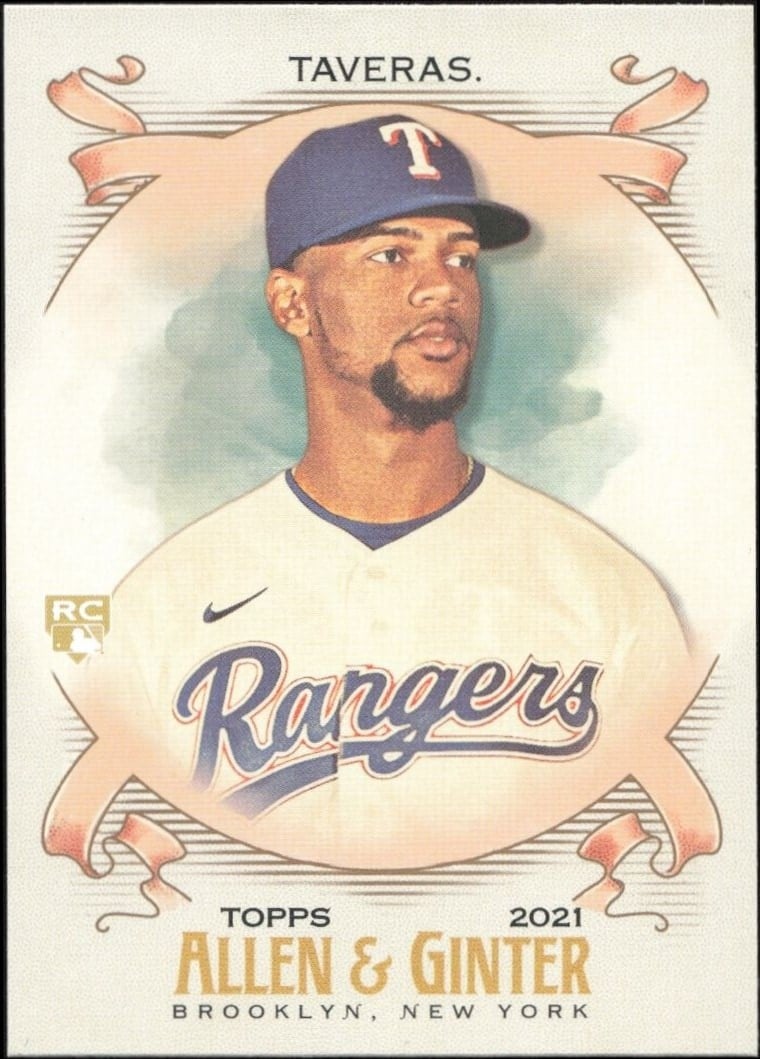 Leody Taveras 2021 Topps Allen & Ginter #228 Baseball Trading Card - Front 2021 Topps Allen & Ginter Leody Taveras #228 baseball trading card front