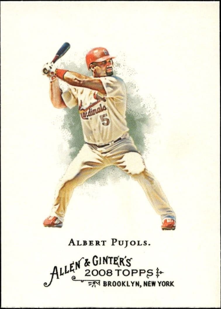 2008 Topps Allen & Ginter Albert Pujols #50 trading card