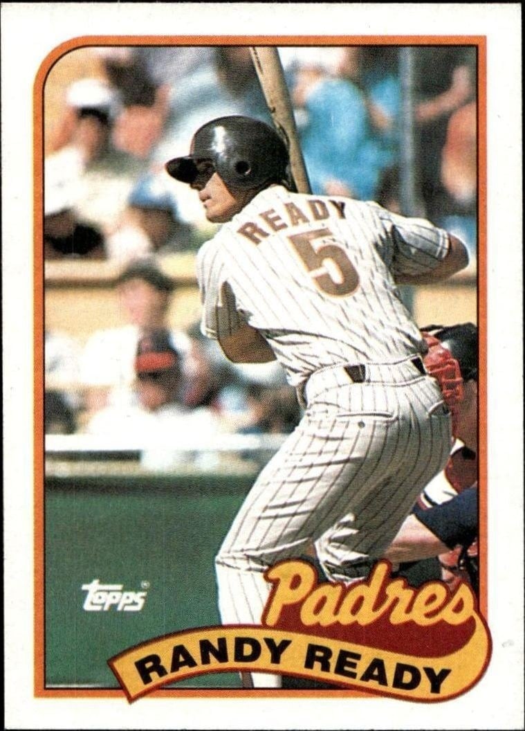Randy Ready 1989 Topps #551 Baseball Trading Card - Front 1989 Topps Randy Ready #551 baseball trading card front