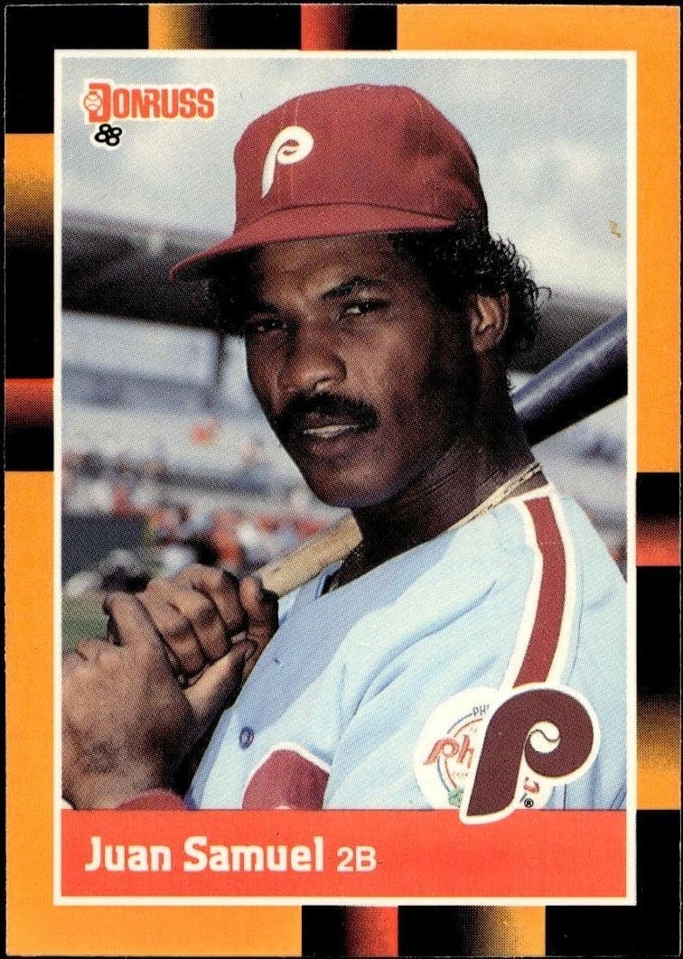 1988 Donruss Baseball's Best Juan Samuel #215 trading card
