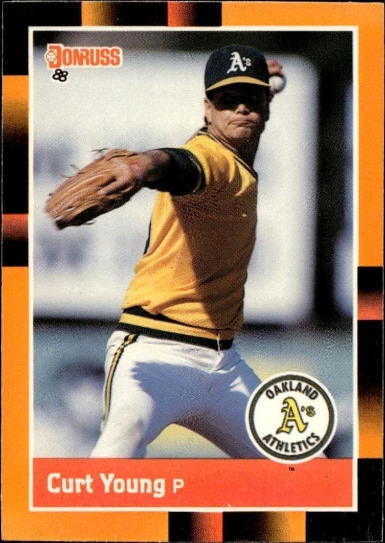 1988 Donruss Baseball's Best Curt Young #323 trading card