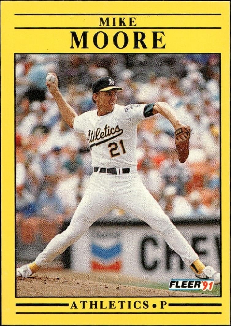 1991 Fleer Mike Moore #18 trading card